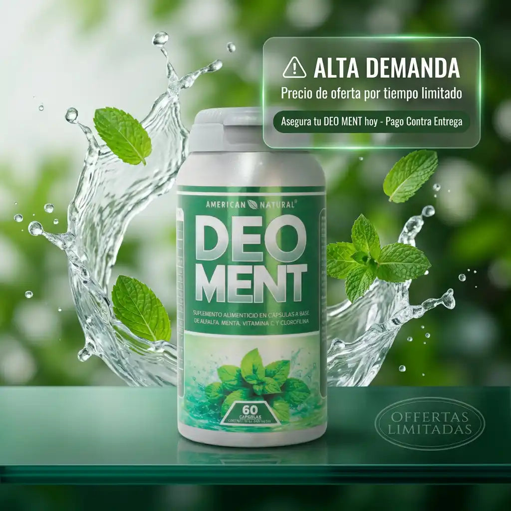 DEO-MENT FÓRMULA ORIGINAL DE LIMPIEZA INTERIOR PARA OLORES FUERTES - 60 cápsulas