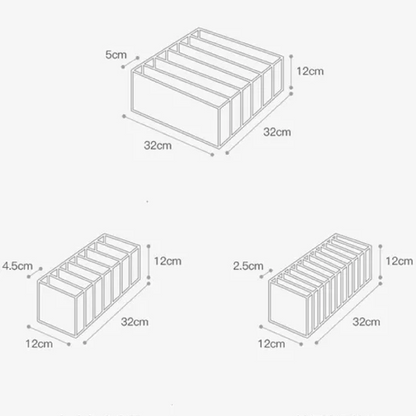 ORGANIZADOR ROPA INTERIOR PACK X3 UNIDADES