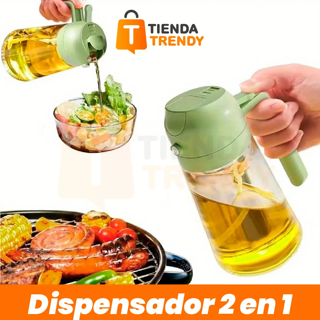 DISPENSADOR DE ACEITE EN BOTELLA 2 EN 1