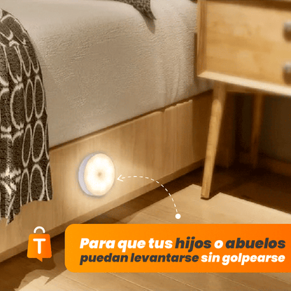 LUZ LED CON SENSOR DE MOVIMIENTO INALAMBRICA Y RECARGABLE GLOWSENSE®