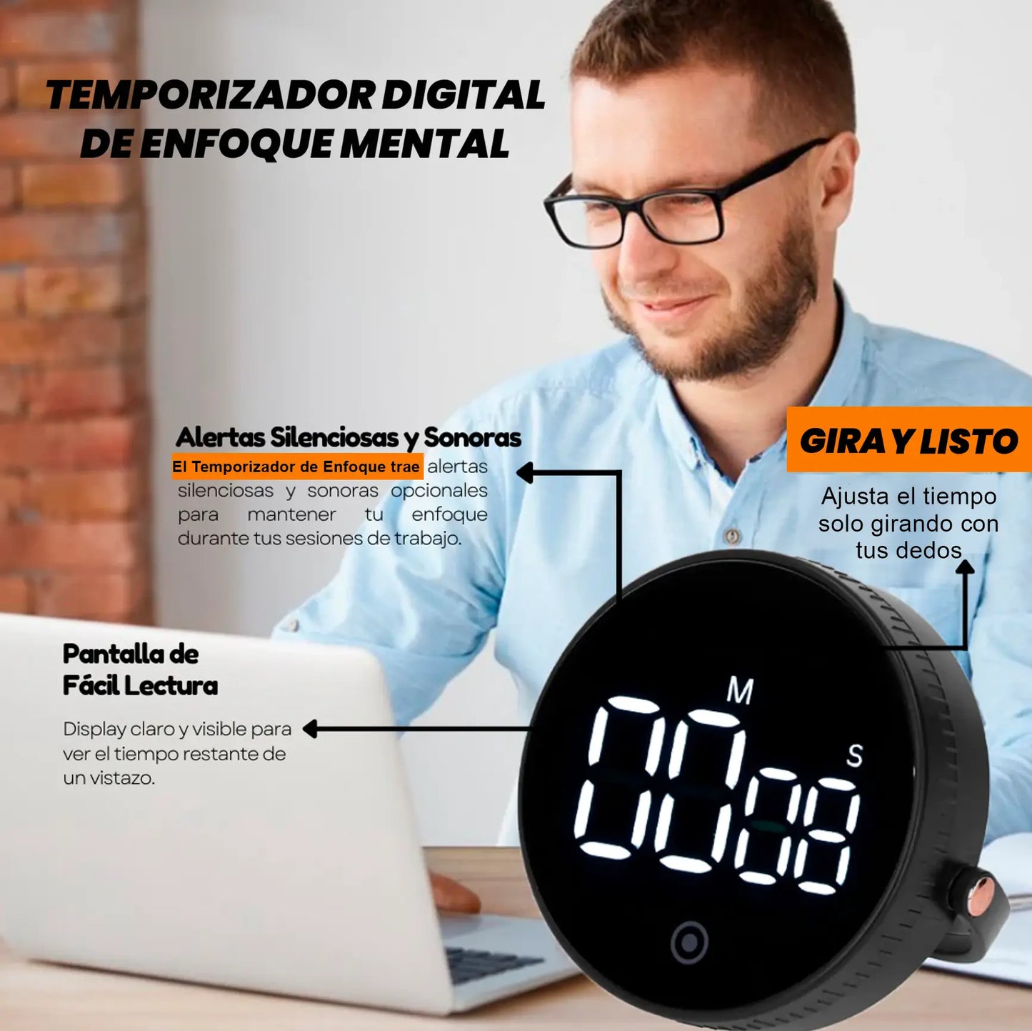 TEMPORIZADOR DIGITAL DE ENFOQUE MENTAL