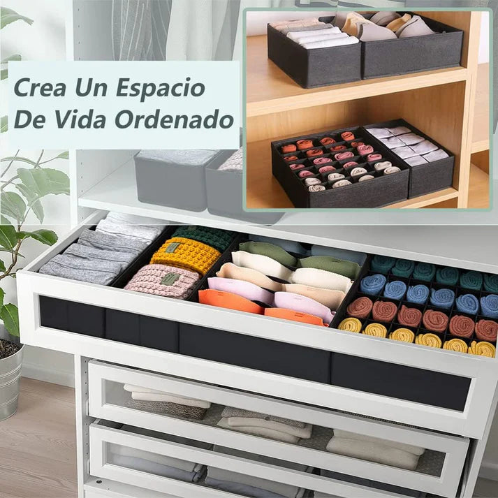 PACK X4 ORGANIZADORES PARA ROPA INTERIOR ORDENSTYLE