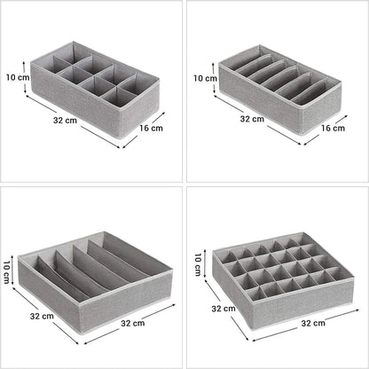 PACK X4 ORGANIZADORES PARA ROPA INTERIOR ORDENSTYLE