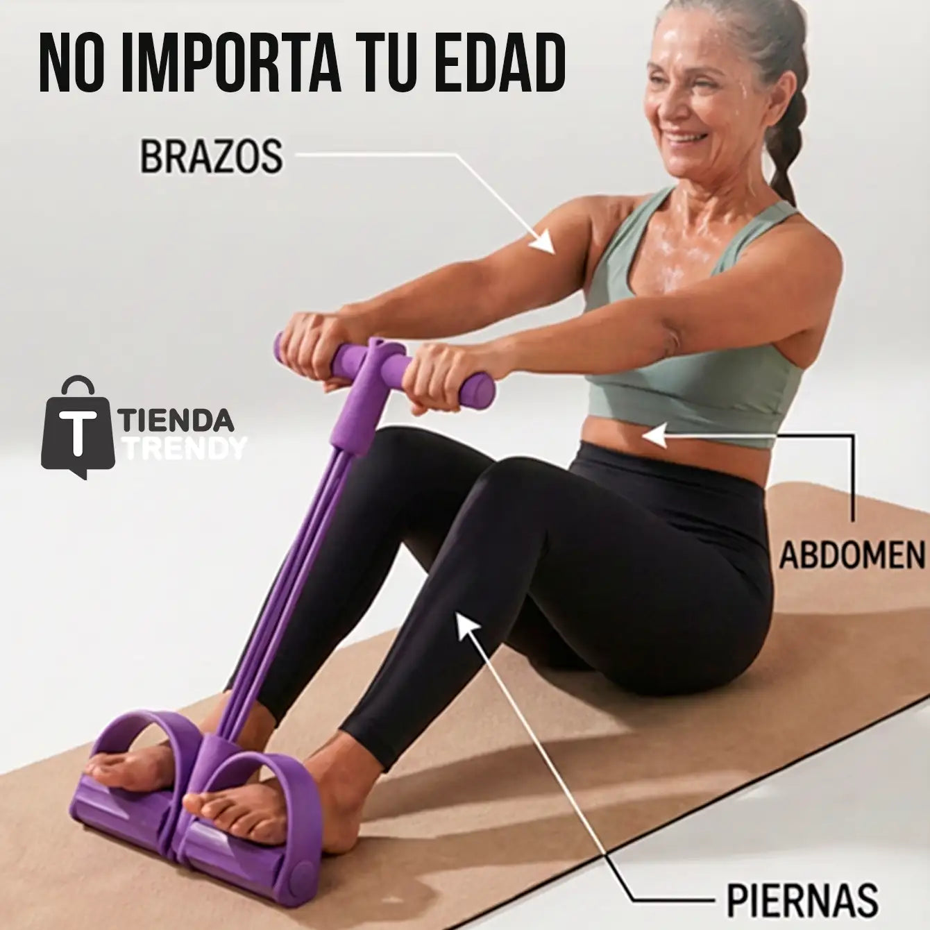 Banda de Estiramiento en Casa BodyFlexy® Lleva GRATIS video de ejercicios - ENVÍO GRATIS