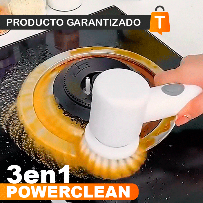 POWERCLEAN CEPILLO RECARGABLE 3 EN 1 DE LIMPIEZA EXTREMA