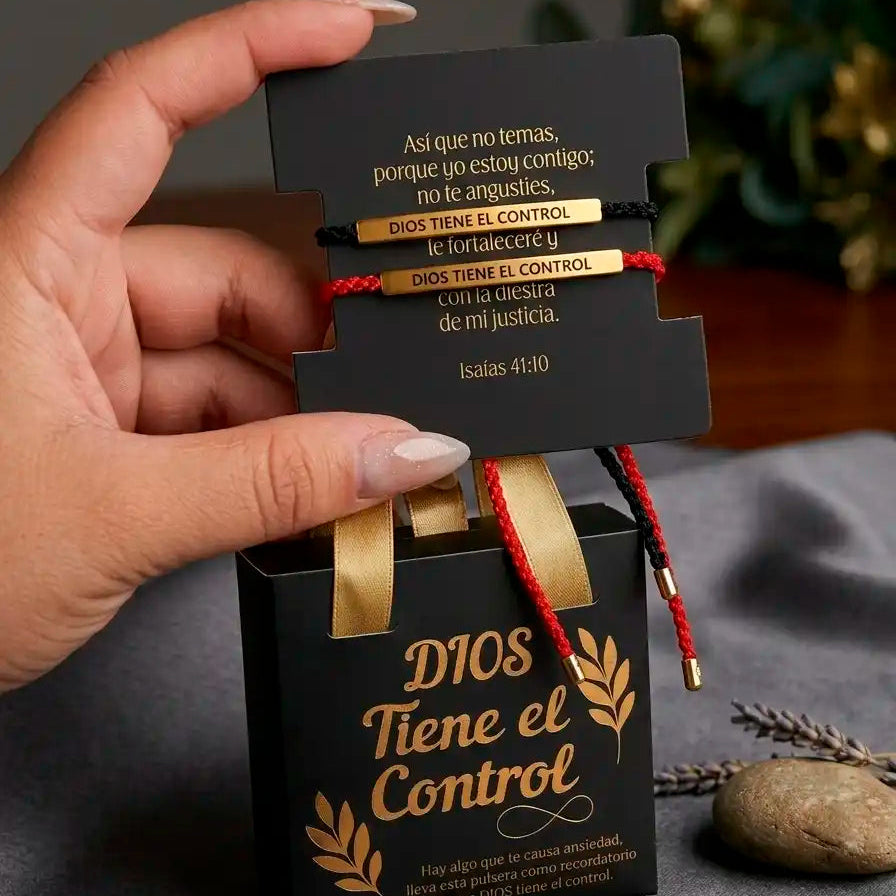 Lleva 2 Pulseras "Dios Tiene el Control" por el Precio de 1