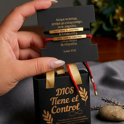 Lleva 2 Pulseras "Dios Tiene el Control" por el Precio de 1